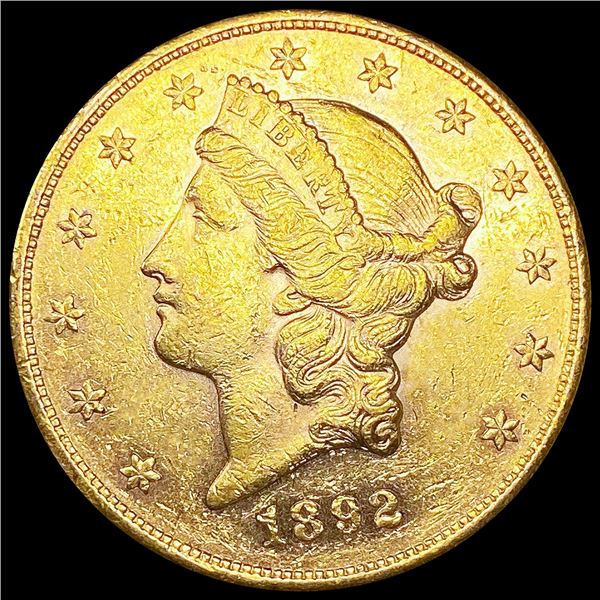 1892-S $20 Gold Double Eagle UNCIRCULATED