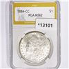 Image 1 : 1884-CC Morgan Silver Dollar PGA MS62