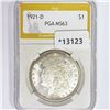Image 1 : 1921-D Morgan Silver Dollar PGA MS63