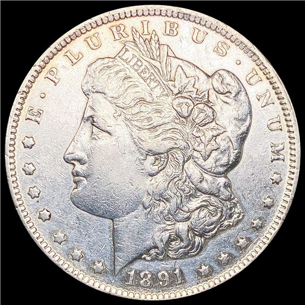 1891-CC Morgan Silver Dollar CLOSELY UNCIRCULATED