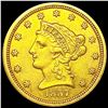 Image 1 : 1857 $2.50 Gold Quarter Eagle CLOSE UNC