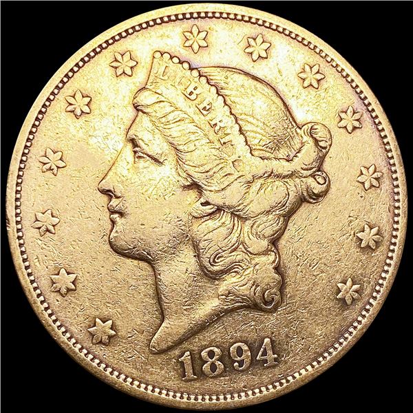 1894-S $20 Gold Double Eagle NEARLY UNCIRCULATED