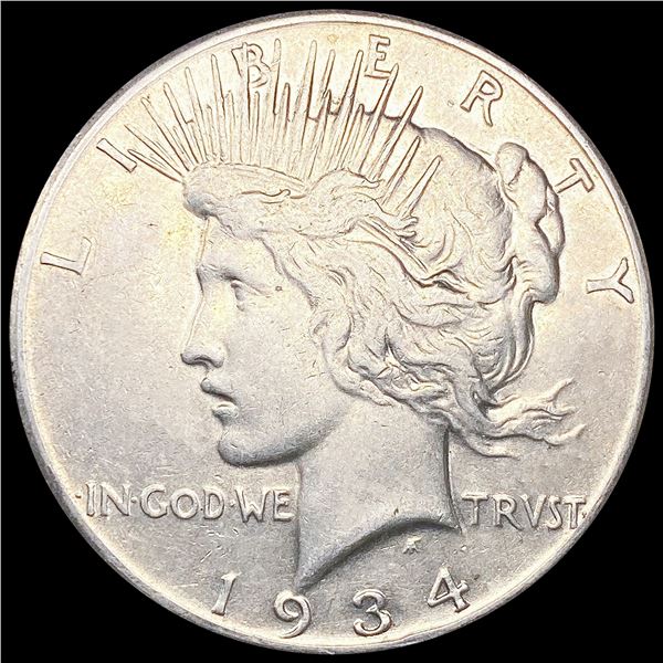 1934-S Silver Peace Dollar NEARLY UNCIRCULATED