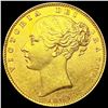 Image 1 : 1863 G.B. .155oz Gold Sovereign CHOICE BU