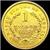 Image 2 : 1851 Rare Gold Dollar CLOSELY UNCIRCULATED