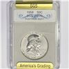 Image 1 : 1958 Franklin Half Dollar SGS PR70