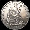 Image 1 : 1853 Arws & Rays Seated Liberty Half Dollar UNC