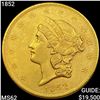 Image 1 : 1852 $20 Gold Double Eagle UNCIRCULATED