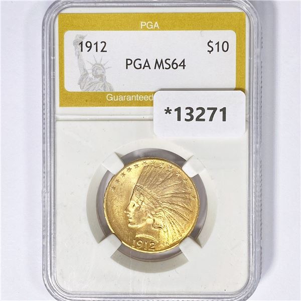 1912 $10 Gold Eagle PGA MS64