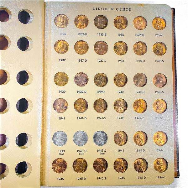 1935-2007 Lincoln Cent Book (215 Coins) BU