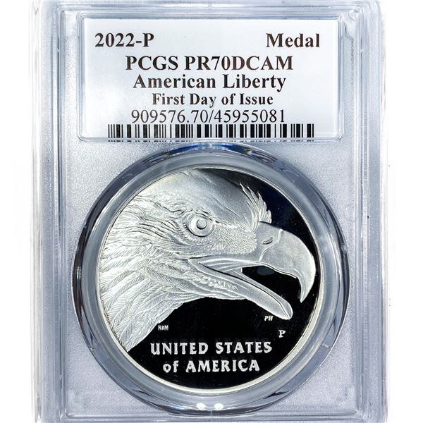 2022-P American Liberty Medal PCGS PR70 DCAM