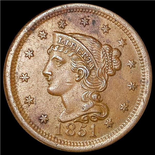1851 Large Cent CLOSELY UNCIRCULATED
