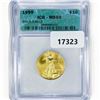 Image 1 : 1999 $10 1/4oz American Gold Eagle ICG MS69