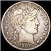 Image 1 : 1907-O Barber Half Dollar ABOUT UNCIRCULATED