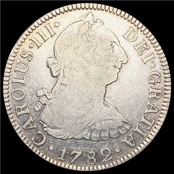 1782 Spain Silver 2 Reales LIGHTLY CIRCULATED