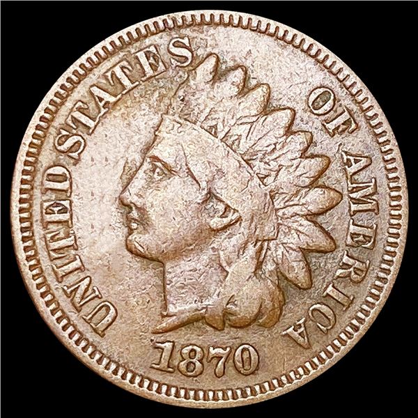 1870 Indian Head Cent NICELY CIRCULATED