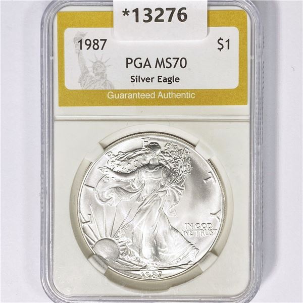 1987 American Silver Eagle PGA MS70