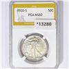 Image 1 : 1920-S Walking Liberty Half Dollar PGA MS60