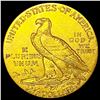 Image 2 : 1908 $2.50 Gold Quarter Eagle NEARLY UNCIRCULATED