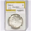 Image 1 : 1890-CC Morgan Silver Dollar PGA MS63+