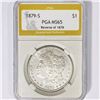 Image 1 : 1879-S Morgan Silver Dollar PGA MS65 Rev of 78