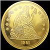 Image 1 : 1861 Georgia 24kt Gold Half Dollar CHOICE PROOF