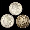 Image 1 : (3) Morgan Dollars (1883-O, 1890-O, 1921)