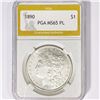 Image 1 : 1890 Morgan Silver Dollar PGA MS65 PL