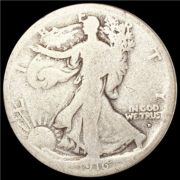 1916-D Walking Liberty Half Dollar NICE CIRC