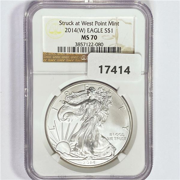 2014-W American Silver Eagle NGC MS70