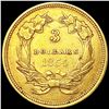 Image 2 : 1854 $3 Gold Piece CLOSELY UNCIRCULATED