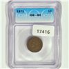 Image 1 : 1872 Indian Head Cent ICG G4