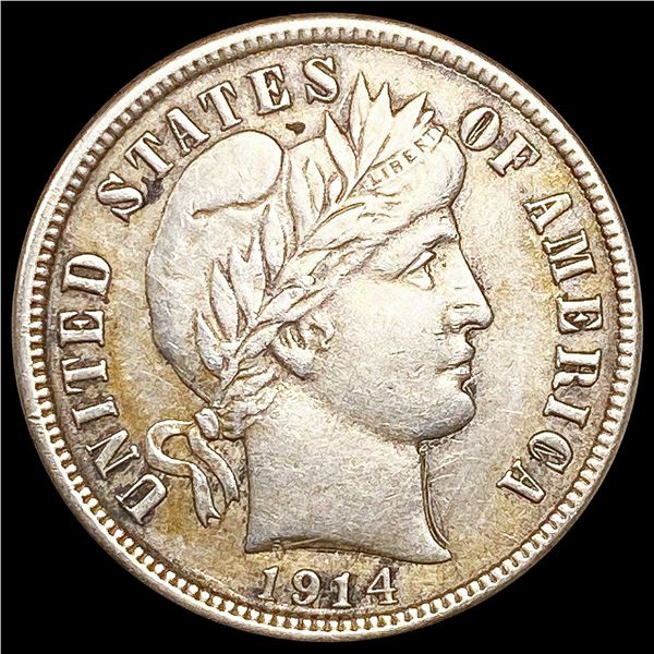 1914 Barber Dime CLOSELY UNCIRCULATED