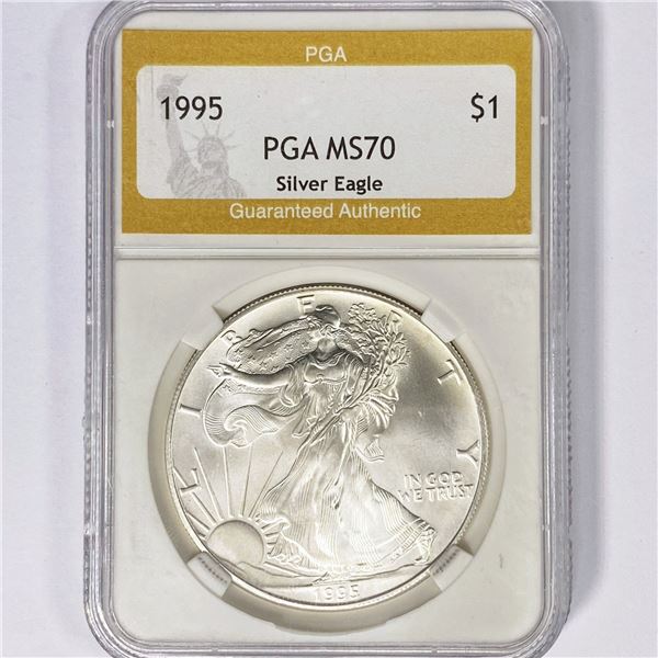 1995 American Silver Eagle PGA MS70