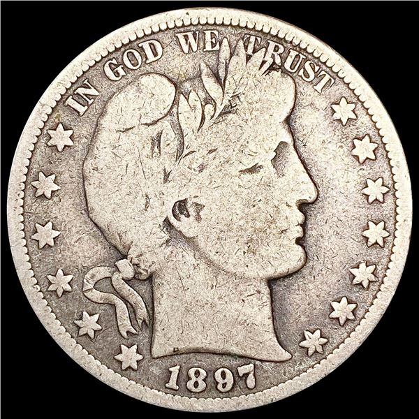1897-S Barber Half Dollar NICELY CIRCULATED