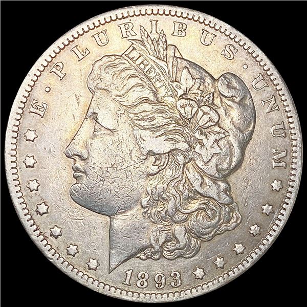 1893-CC Morgan Silver Dollar NEARLY UNCIRCULATED