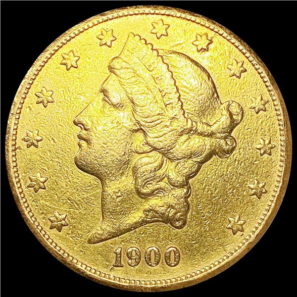 1900-S $20 Gold Double Eagle NEARLY UNCIRCULATED