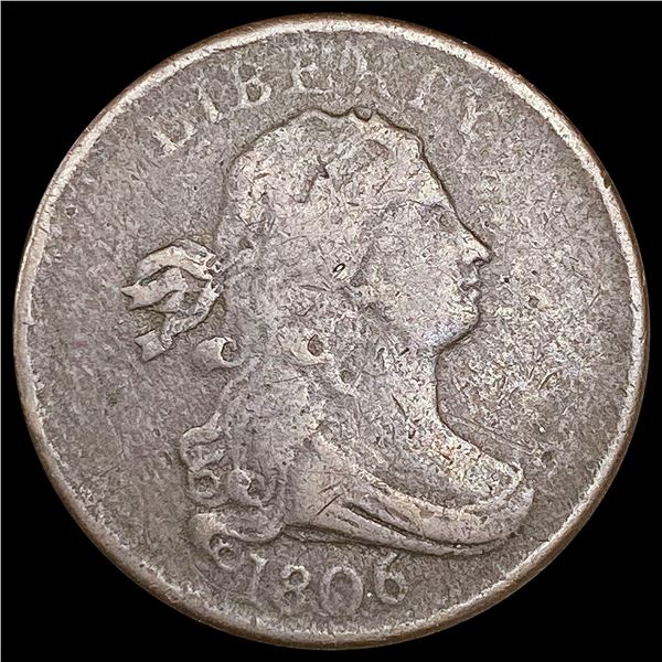 1806 Draped Bust Half Cent LIGHTLY CIRCULATED