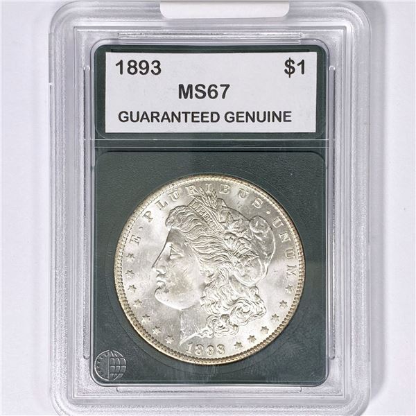 1893 Morgan Silver Dollar GG MS67