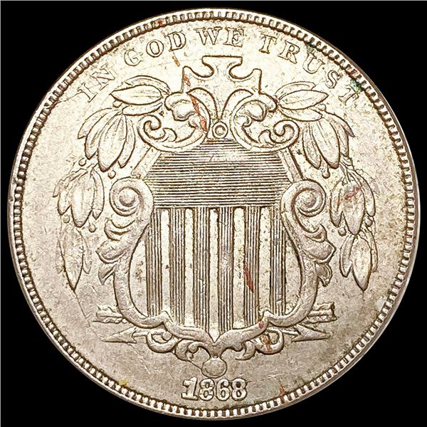 1868 Shield Nickel CLOSELY UNCIRCULATED