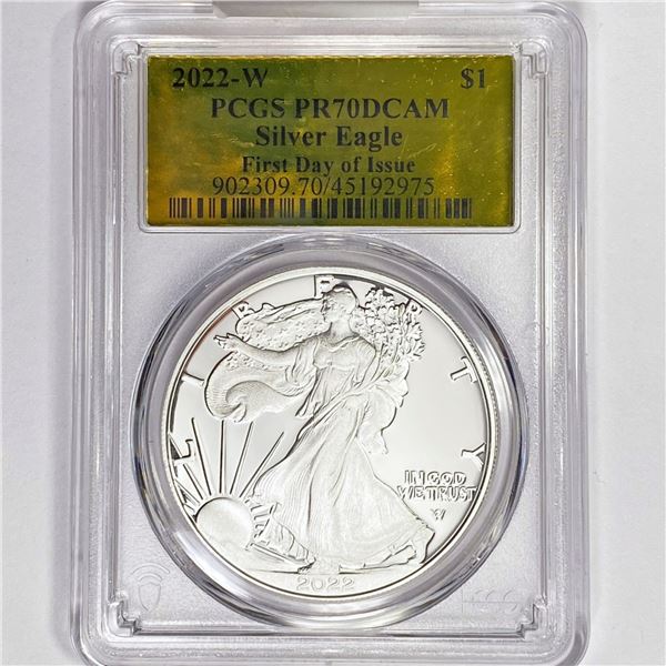 2022-W A.S.E. PCGS PR70 DCAM, 1st Day Issue