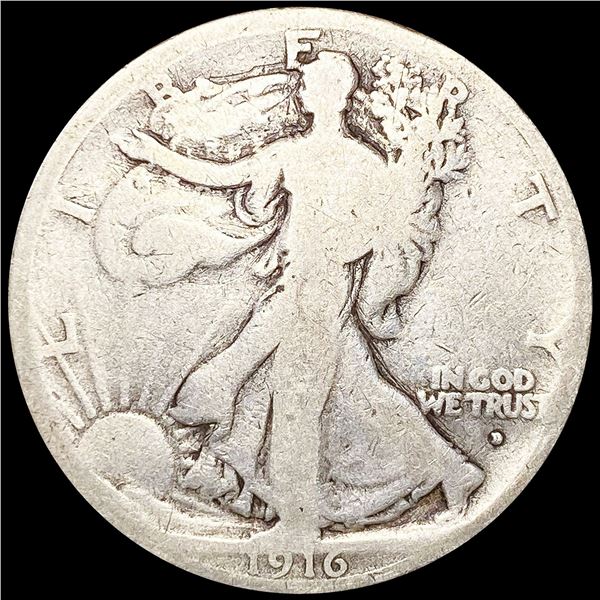 1916-D Walking Liberty Half Dollar NICE CIRC