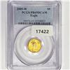 Image 1 : 2005-W $5 1/10oz American Gold Eagle PCGS PR69 DC