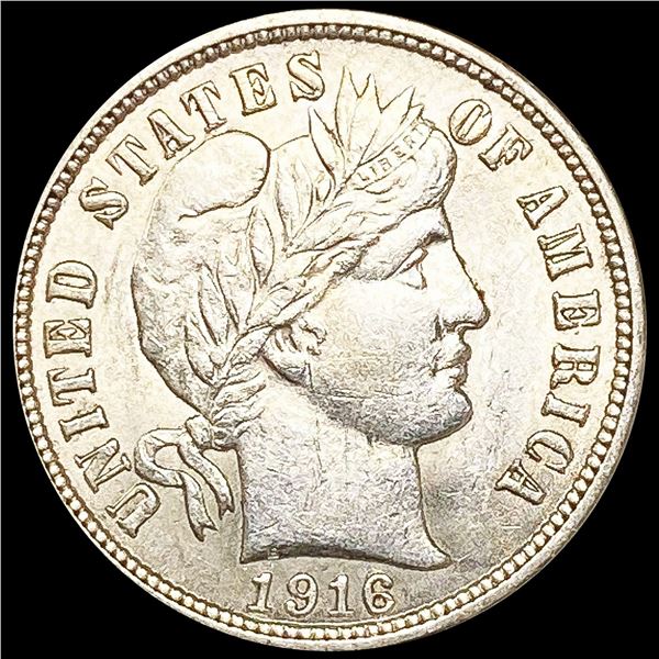 1916 Barber Dime CHOICE BU