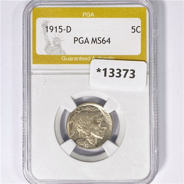 1915-D Buffalo Nickel PGA MS64
