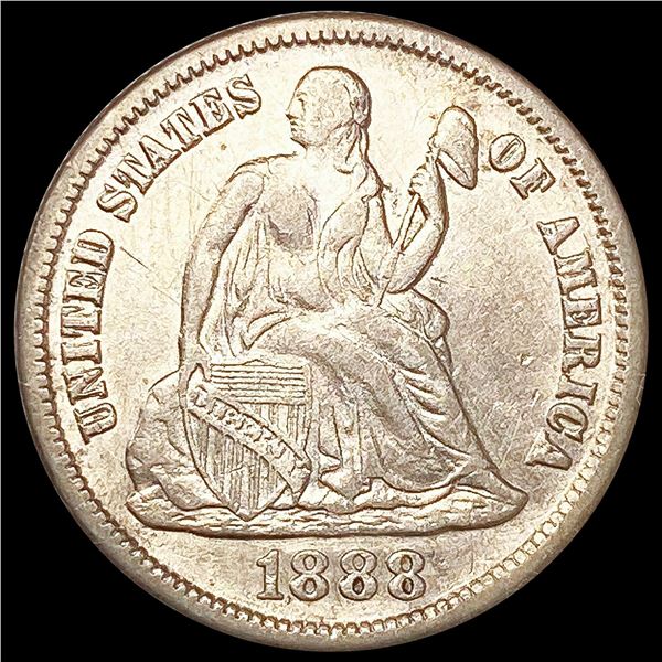 1888-S Seated Liberty Dime NEARLY UNCIRCULATED
