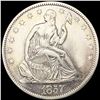 Image 1 : 1857 Seated Liberty Half Dollar ABOUT UNC