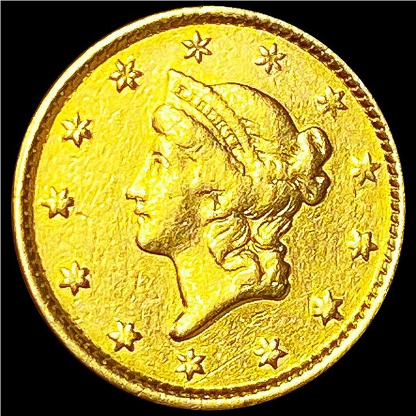 1853 Rare Gold Dollar NEARLY UNCIRCULATED