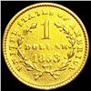 Image 2 : 1853 Rare Gold Dollar NEARLY UNCIRCULATED