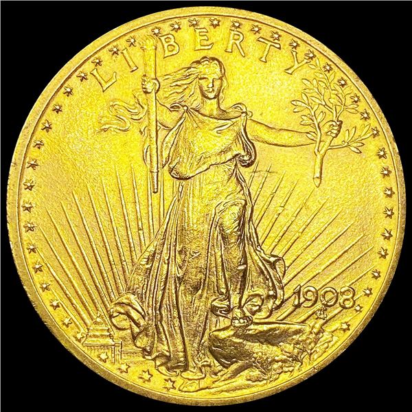 1908 $20 Gold Double Eagle UNCIRCULATED